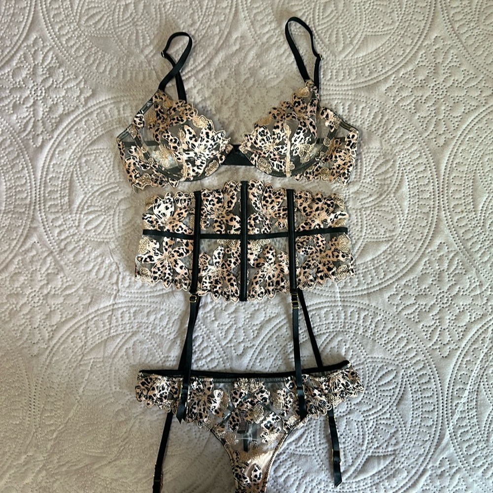 Victoria’s Secret three-piece lingerie set